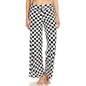Leggings Depot Women's Wide Leg Drawstring Pajama Pants for Lounge, Sleep