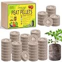 Legigo 100 Pcs 36mm Peat Pellets for Seedlings, Seed Starter Soil Pods