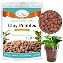 Legigo 2LB Leca Clay Pebbles for Plants, 4mm-16mm Clay Balls for Hydroponic