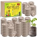Legigo 300 Pcs 30mm Peat Pellets for Seedlings, Seed Starter Soil Pods | Quick Germination &amp; Easy Transplanting, Ready-to-Use Seedling Soil for Vegetables, Herbs, Flowers and Indoor Gardening
