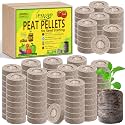 Legigo 500 Pcs 30mm Seed Starter Peat Pellets for Seedlings- Compressed Seed Starter Pods Seed Starting Pellets Plugs Soil Peat Pods for Starting Seeds, Garden Planting Herb Flower Vegetables
