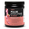 LEGION Pulse Pre Workout Supplement - All Natural Nitric Oxide Preworkout Drink to Boost Energy, Creatine Free, Naturally Sweetened, Beta Alanine, Citrulline, Alpha GPC (Caffeine FreeStrawberry Blast)