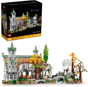 lego 10316 icons the lord of the rings  rivendell 6167 blocks model building kit