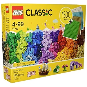 lego classic bricks bricks plates 1504 pieces with plates included