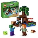 LEGO Minecraft The Swamp Adventure 21240 Building Toy Set (65 Pieces), Multi Color
