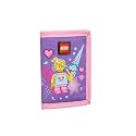LEGO Trifold Wallet, Kids Unisex Wallet for Boys and Girls, with Clear ID Window, Card and Cash Pockets and Secure Hook and Loop Closure, Butterfly Girl
