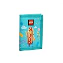 LEGO Trifold Wallet, Kids Unisex Wallet for Boys and Girls, with Clear ID Window, Card and Cash Pockets and Secure Hook and Loop Closure, Hotdog Guy