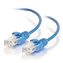 Legrand - C2G Cat6 Slim Ethernet Cable, Snagless Unshielded Cat6a Patch Cable, Blue Slim Network Patch Cable, 1.5 Foot Snagless UTP Ethernet Cable, 1 Count, C2G 01073