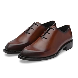 Legwork Mens Leather Edge Oxford Diamond Shaped