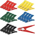 LEIFIDE 20 Pcs Graded Pinch Pin Exerciser Finger Thumb Exerciser Finger Strengthener Pinch Clips for Conditioning Grip Strength Trainer, Assorted Colors