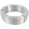 LEIFIDE Wire in Galvanized, 16 Gauge x 1000ft Hardware Cloth Roll Tie Tool Annealed Galvanized Steel Hobby Wire Flexible Reel for Home Decoration Industrial(Silver)