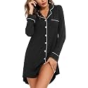 Leikar Nightgowns for Women Button Up Labor