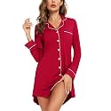 Leikar Nightgowns for Women Button Up Labor