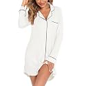 Leikar Nightgowns for Women Button Up Labor
