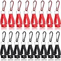 Leinuosen 18 Pcs Black and Red Glove Clips for Work, Glove Holders Bulk