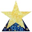Leinuosen 35.4" Star Starry Night Movie Night Party Decorations Twinkle Little Star Cardboard Cutout Stand-up Movie Prom Award Homecoming Wedding Birthday Party Photo Prop Backdrop Decor