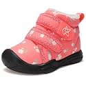 LeIsfIt Toddler Boots Girls Boys Warm Plush Lining Winter Shoes