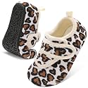 LeIsfIt Toddler Slippers Boys Girls House Shoes Soft Warm Kids House Slippers Slip on Cozy Bedroom Sock Shoes Non-slip Indoor Outdoor Slipper Shoe