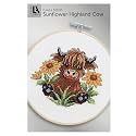 LEISURE ARTS Highland Cow Cross Stitch Spring ePattern, Counted Cross Stitch Pattern Books for Adults, Beginner DIY Embroidery Pattern Book for Home Decor Crafts