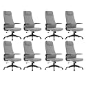 LeisureMod Ergonomic High-Back Leather Office Chair