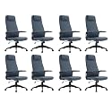 LeisureMod Ergonomic High-Back Leather Office Chair