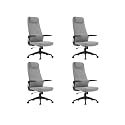 LeisureMod Ergonomic High-Back Leather Office Chair