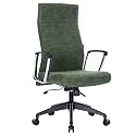 LeisureMod Hilton Modern Conference High Back Leather Ergonomic Executive Office Chair with Adjustable Height &amp; Swivel for Home and Office Room
