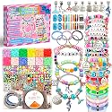leitait Girls Toys Bracelet Making Kit -3400pcs Charm Jewelry Making Kit Supplies,Unicorn/Mermaid Crafts Birthday Christmas Gifts for Girls Ages 5 6 7 8 9 10 11 12 Years Old