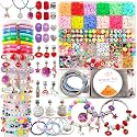 leitait Girls Toys Bracelet Making Kit - 3000pcs Charm Jewelry Making Kit Supplies,Easter Basket Stuffers,Unicorn/Mermaid Crafts Birthday Gifts for Girls Ages 5 6 7 8 9 10 11 12 Years Old