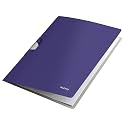 Leitz Style PP ColorClip Premium File Folder with Clip Fastener, Titan Blue (40 Sheets Capacity)