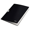 Leitz Style PP ColorClip Premium File Folder with Clip Fastener, Satin Black (40 Sheets Capacity)