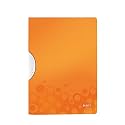 Leitz Wow PP ColorClip Premium File Folder with Clip Fastener, Orange Metallic (30 Sheets Capacity)