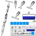 LEIYULY 13PCS Thin Diamond Art Pens, with 1,3,6,9 Thin Stainless Steel Nibs
