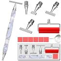 LEIYULY 13PCS Thin Diamond Art Pens, with 1,3,6,9 Thin Stainless Steel Nibs