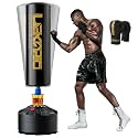 LEKÄRO Freestanding Punching Bag with Boxing Gloves, Heavy Boxing Bag with Stand for Adult Kids, Standing Kickboxing Bag