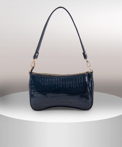 lekhx blue women sling bag - medium women baguette bag