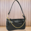 LEKHX Silver Women Sling Bag - Medium Black Women Sling Bag
