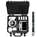 Lekufee Waterproof Hard Case for DJI Flip,Fly More Combo,DJI RC 2,RC N3/N2,Battery(9 pcs),Charging Hub and More Accessories(Case Only)