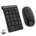 Lekvey Wireless Number Pad, Numeric Keypad and Mouse Combo