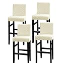 Lellen Bar Stool Covers Jacquard Pattern Bar Stool Chair Covers Bar Chair Covers Barstool Covers Slipcovers Pub Counter Stool Chair Covers Counter Height Stool Seat Covers Barstool Slipcovers