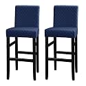 Lellen Bar Stool Covers Jacquard Pattern Bar Stool Chair Covers Bar Chair Covers Barstool Covers Slipcovers Pub Counter Stool Chair Covers Counter Height Stool Seat Covers Barstool Slipcovers