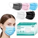 LEMENT Disposable Face Masks 125 Pcs,3 Ply Face Mask for Adults,5 Color