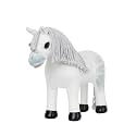 LeMieux Toy Pony - Coco Bongo Champion Show Pony - Grey Plaitable Mane & Tail - Patent Hooves - Reversible Lorry/Stable Carry Case - Ages 3+ - Show Pony White - One Size