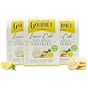 Lemon Cake Batter Cookies by Too Good Gourmet, 3-Pack, Soft & Chewy Small Batch Cookies Drizzled with Sugar Icing, Premium Treats for Parties, Gifts, Snacks