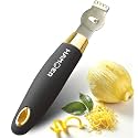 Lemon Citrus Zester Channel knife for Lemon Twist Grates 2in1 Tool