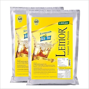lemon flavour ice tea instant premix powder by lemor 1kg 2 packets  ideal for vending machine  ready to drink tea  beat the heat with summer drink