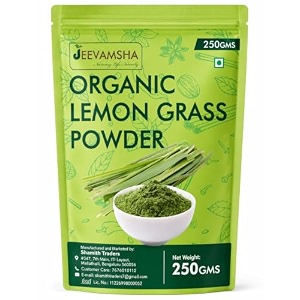 lemon grass powder  250gms organic 100 pure amp natural  dried ground lemongrass powder for tea cooking skincare amp aromatherapy  non-gmo gluten-free
