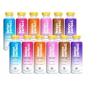 Lemon Perfect 6-Flavor Variety Pack, Hydrating Flavored Lemon Water, Zero Sugar, Delicious and Refreshing, Organic, 15.2 fl oz Bottles (12-Pack)