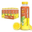 Lemon Perfect Sunshine Tea, Half Flavored Lemon Water (Original Lemon) &amp; Half Iced Tea, Organic, Zero Sugar, Healthy Hydration Drinks, 15.2 fl oz Bottles (12-Pack)