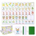 Lemon Themed American Mahjong Tile Set,160 Green Melamine Engraved Tiles